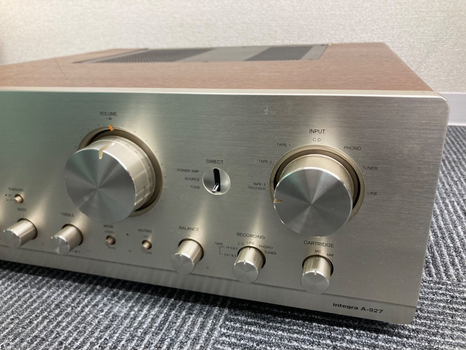 0【 B】【通電確認済み・動作未確認】ONKYO Integra A-927【電化製品