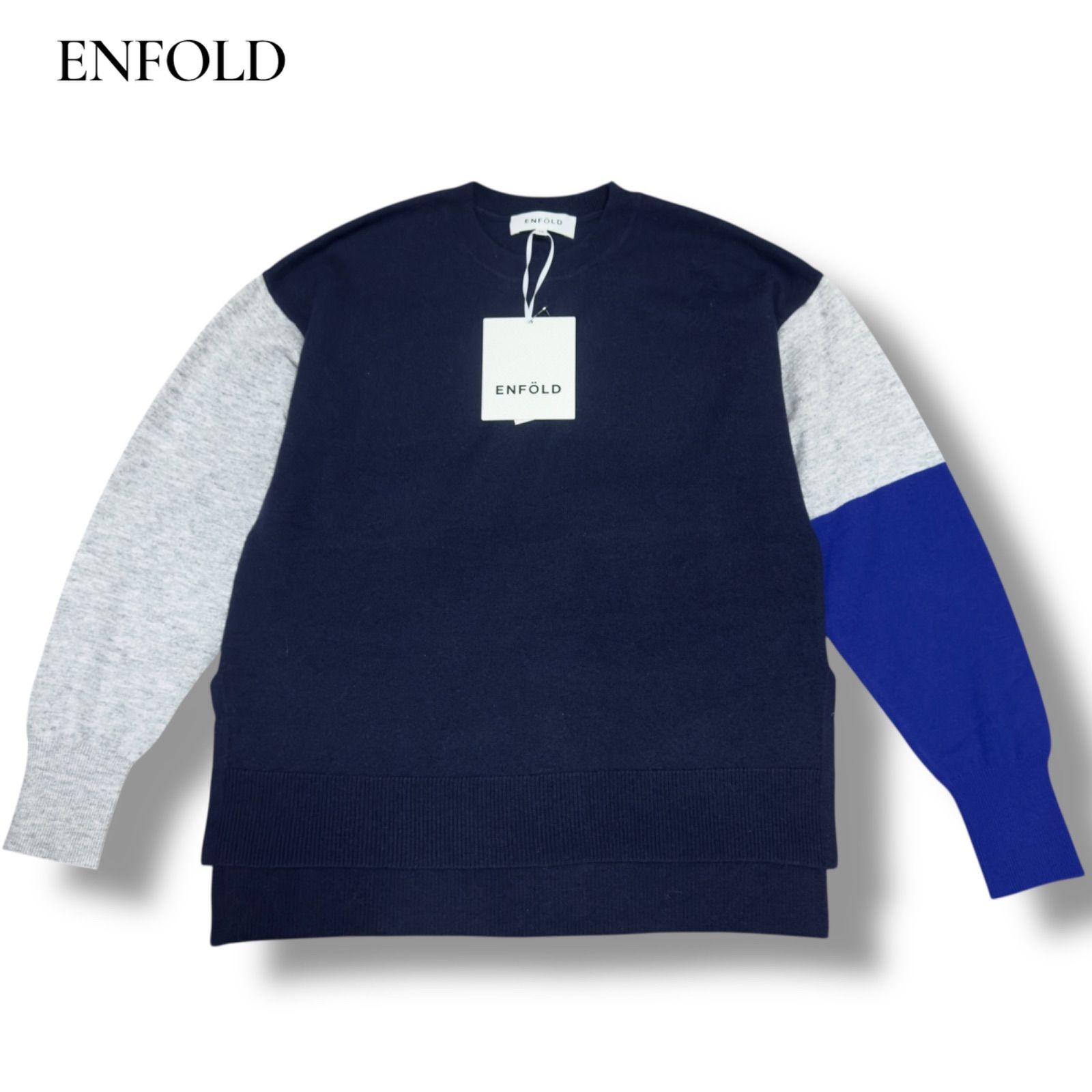 新品・未使用】ENFOLD 配色クルーネックニット 38 Mサイズ - メルカリ