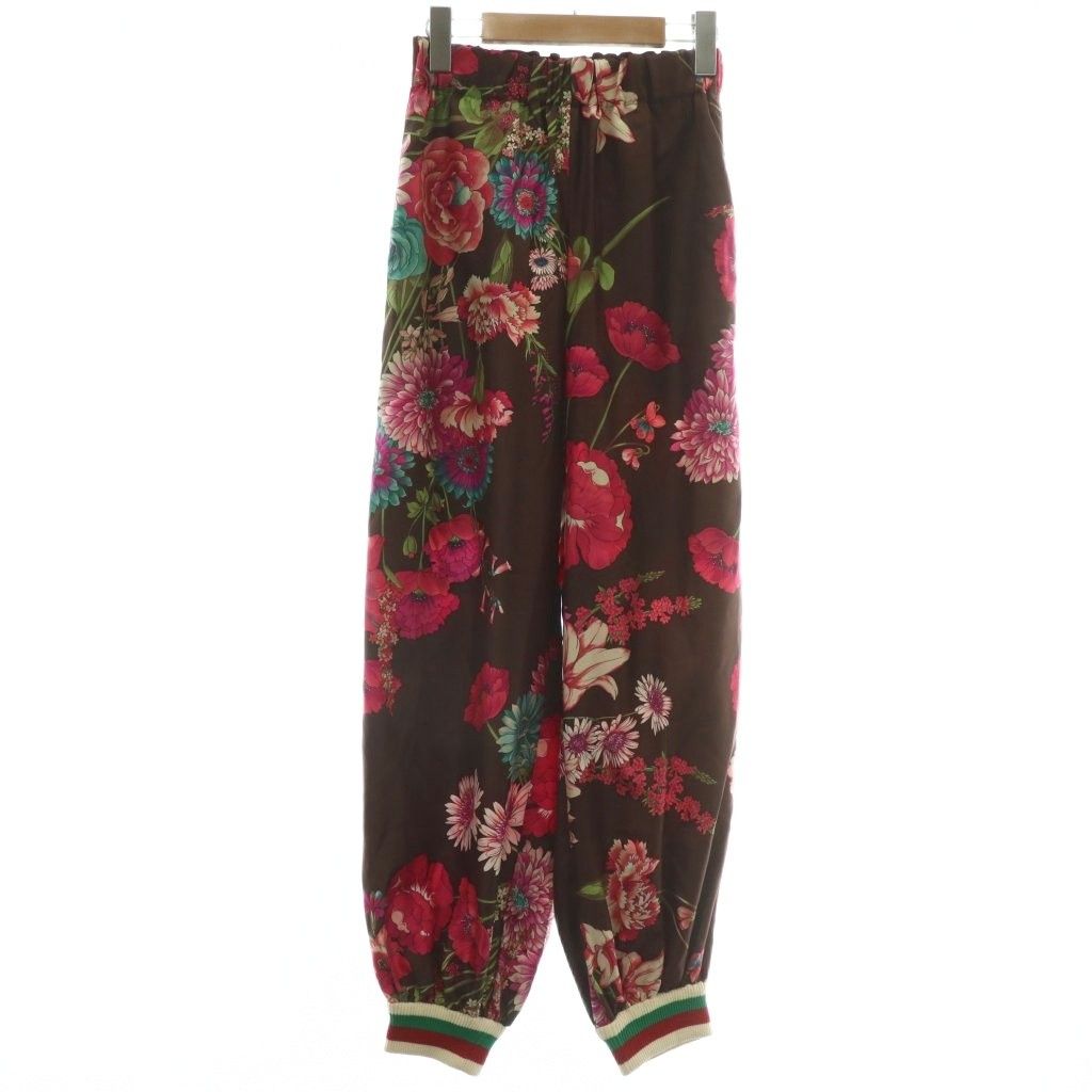 グッチ GUCCI シルク ジョガー パンツ ボトムス イージー シェリー