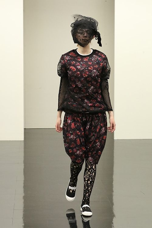 tricot COMME des GARCONS 16aw レースレイヤードサルエルパンツ 花柄