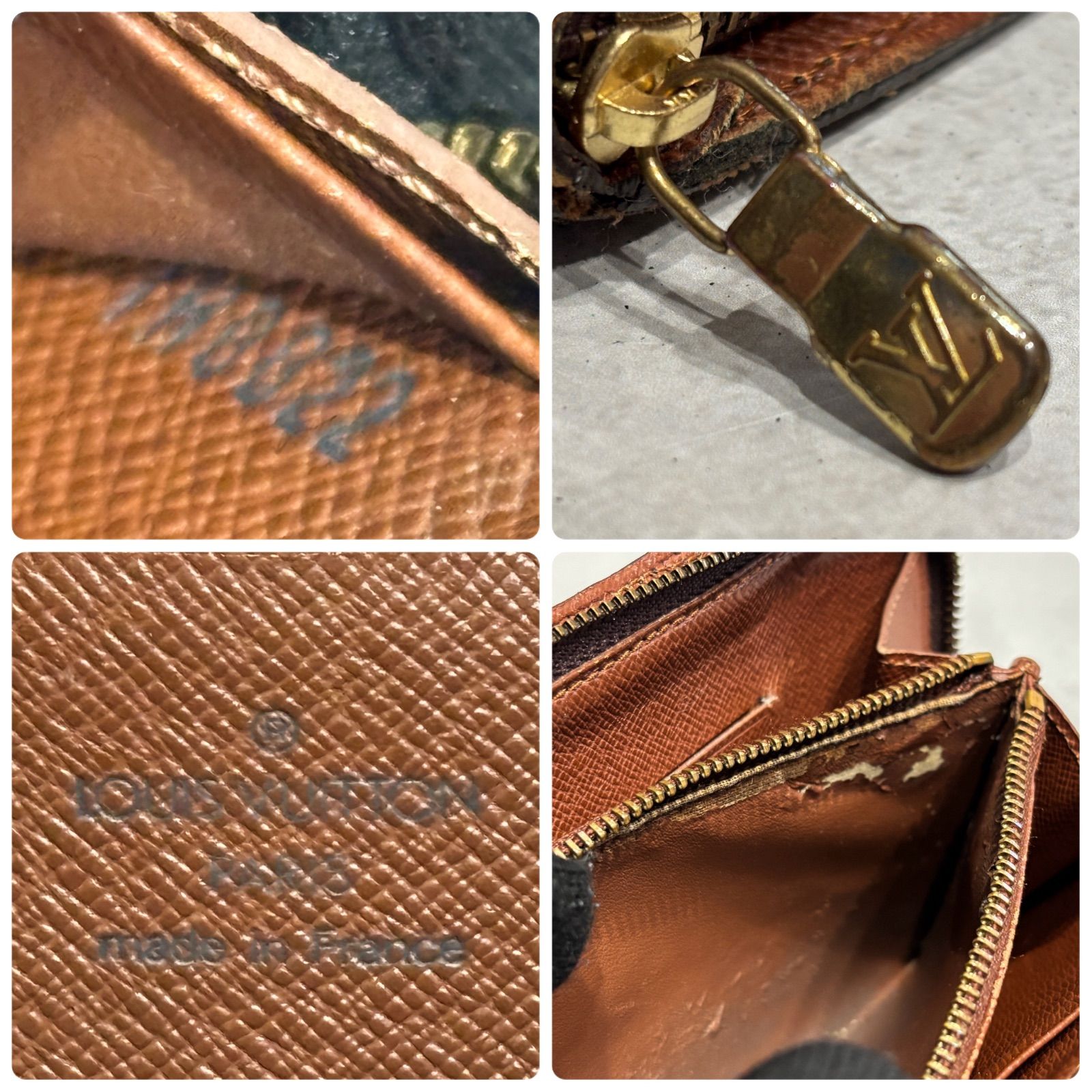 Louis Vuitton ルイヴィトン モノグラム ポルトモネジップ ラウンド