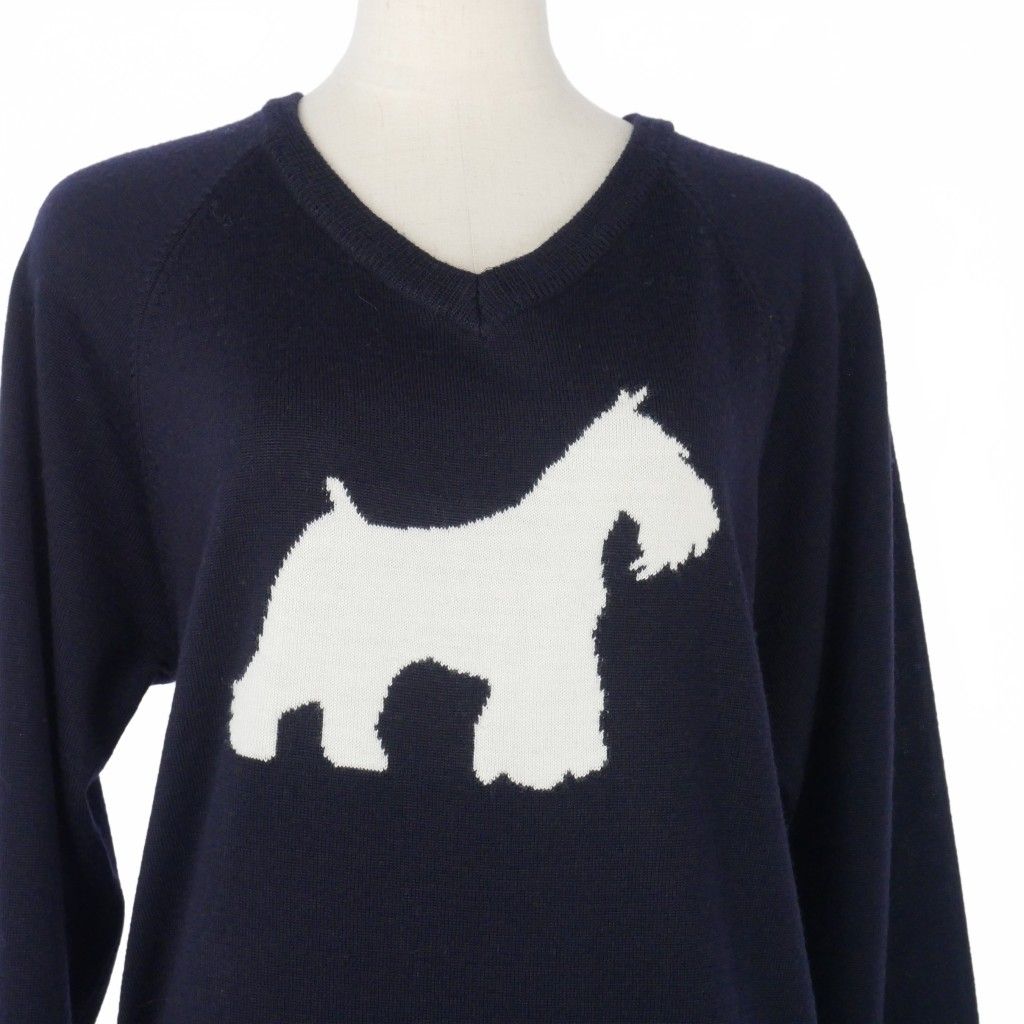 オープンワイワイ OPEN YY DOG GRAPHIC KNIT TOP ドッググラフィック