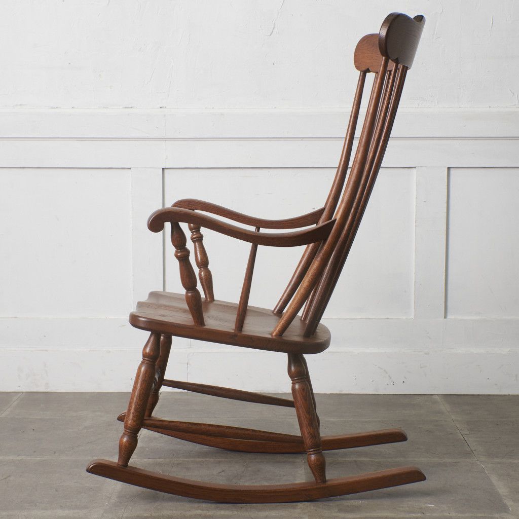 オランダ 製 ハルデ ロッキングチェア 起立木工 オーク 無垢材 ダッチ