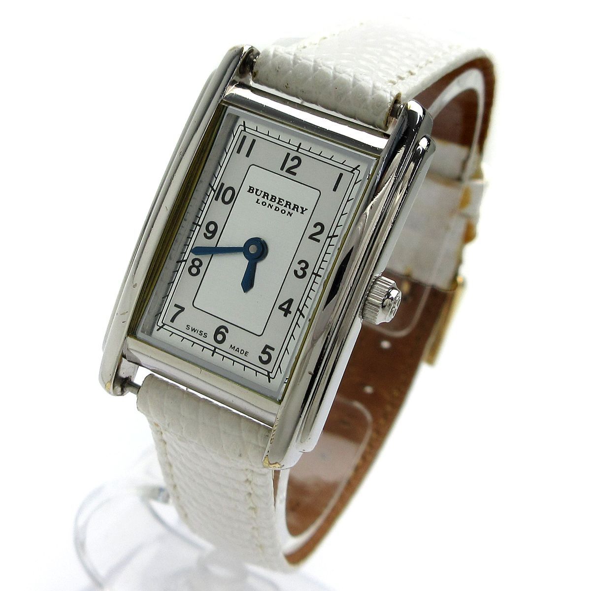 BURBERRY バーバリー レクタンギュラー レディース シルバー文字盤