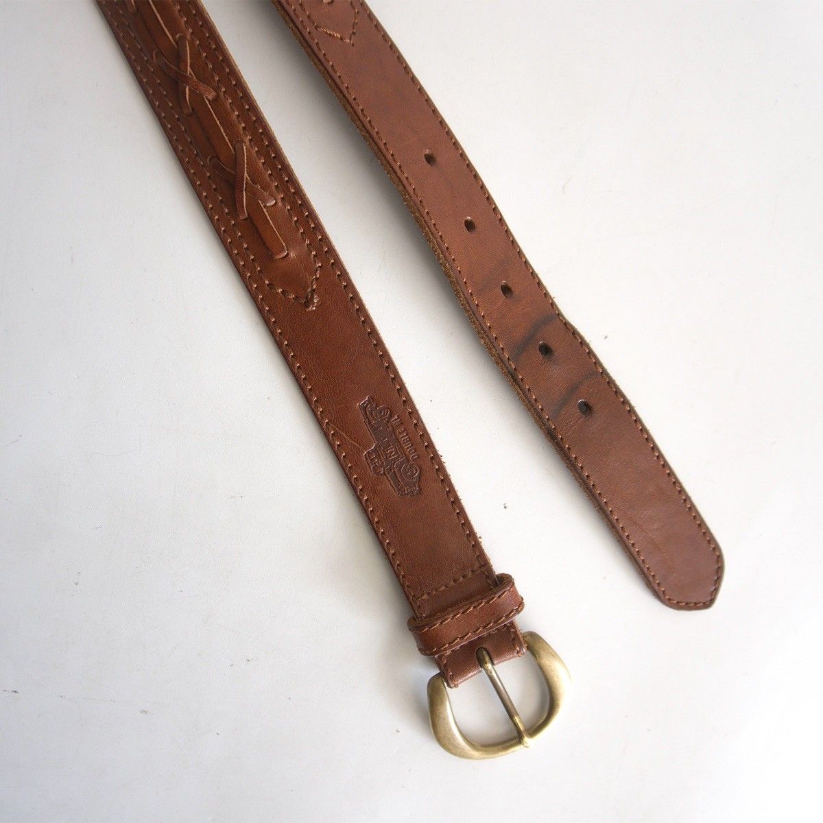 イタリア製】RRL【レザーベルト】28 ダブルアールエル MADE IN ITALY
