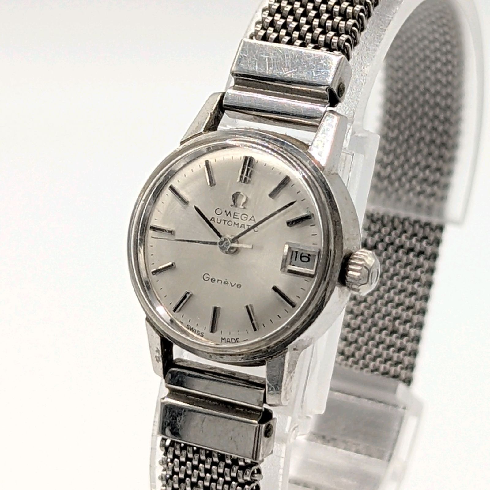OMEGA Geneve Watch Automatic Ladies Silver dial Round Y2K 00S