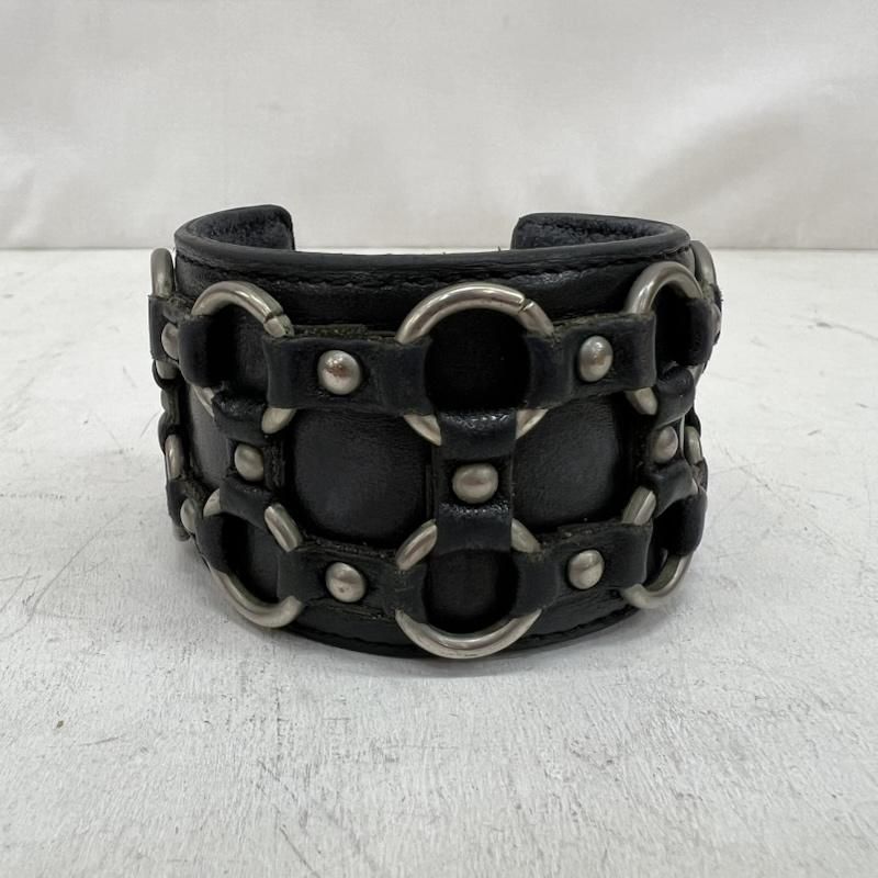 ヒステリックグラマー 90s 00s レザー スタッズ ブレス バングル y2k