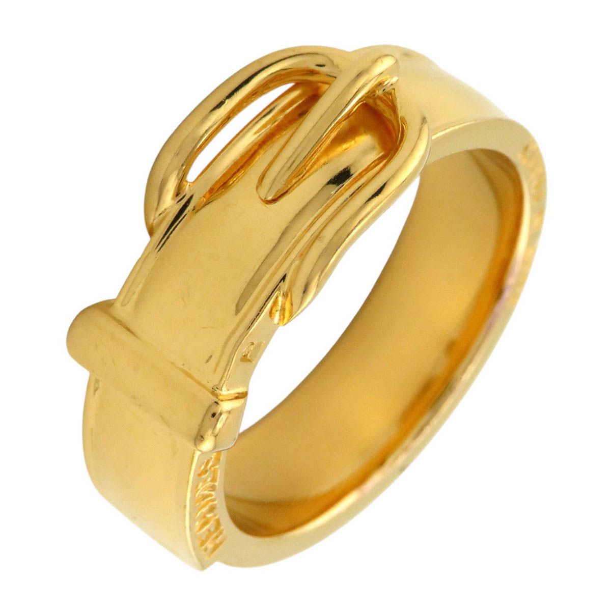 エルメス ベルト モチーフ スカーフ リング GP ユニセックス ゴールド