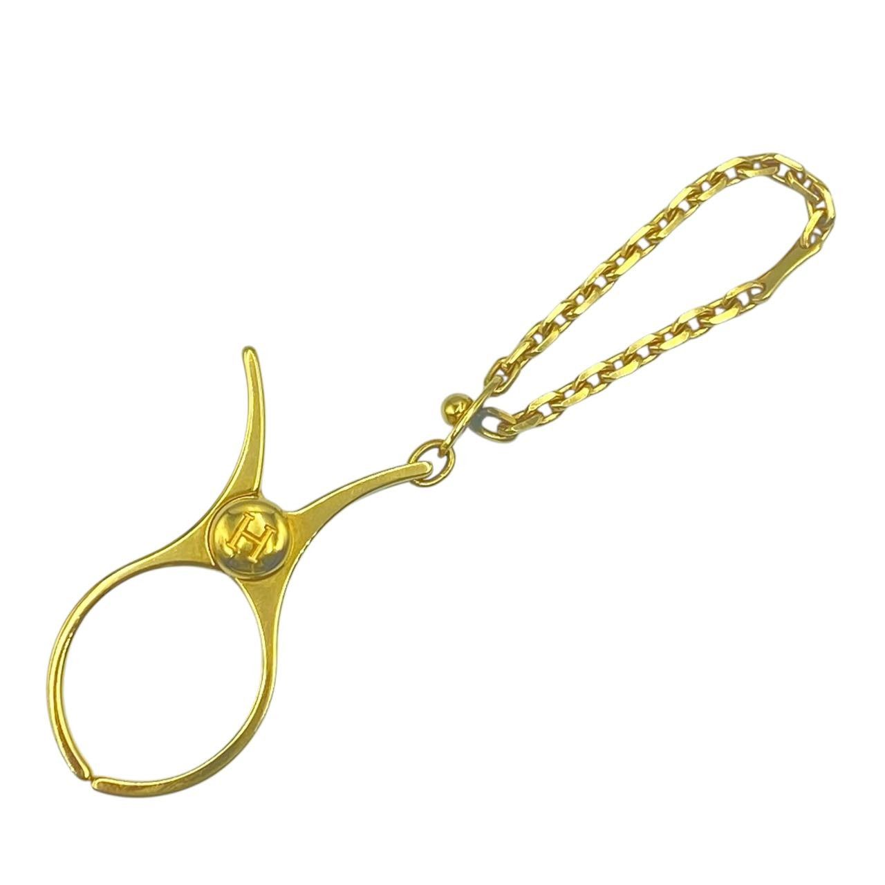 極美品 HERMES エルメス グローブホルダー ゴールド Hロゴ - メルカリ