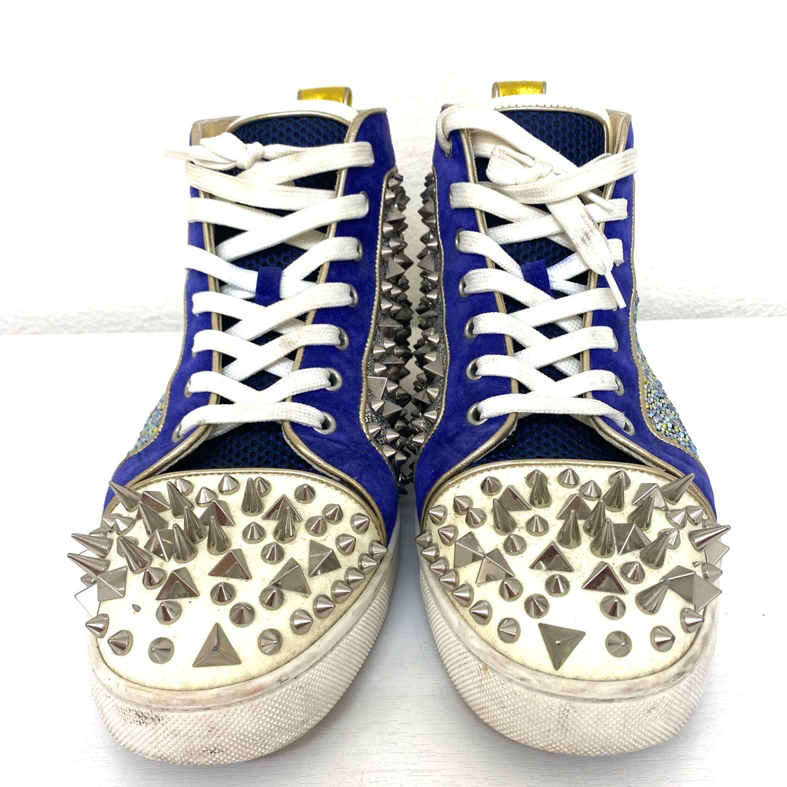 Louboutin ルブタン ハイカットスニーカー スワロフスキー スパイク