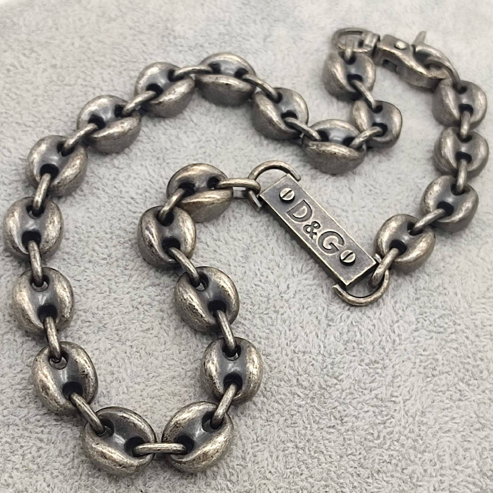 美品】D&G DOLCE & GABBANA ロゴ マリーナチェーンネックレス