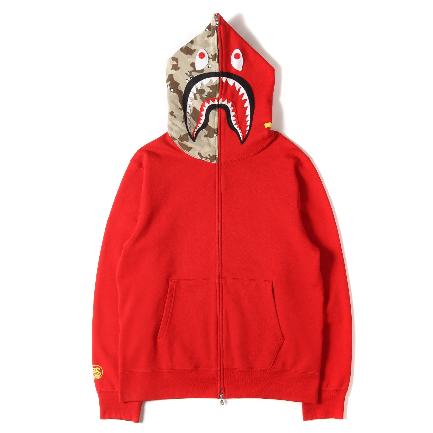 A BATHING APE ア ベイシング エイプ パーカー レッド サイズ:XL