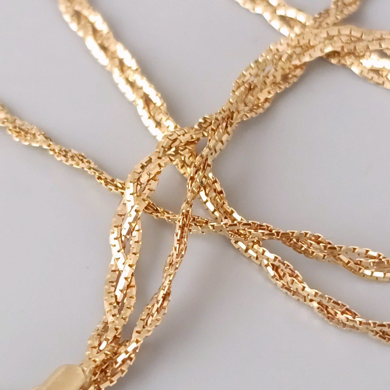 18金 K18 男女兼用 ジュエリーマキ デザインネックレス 4.2g 40.5