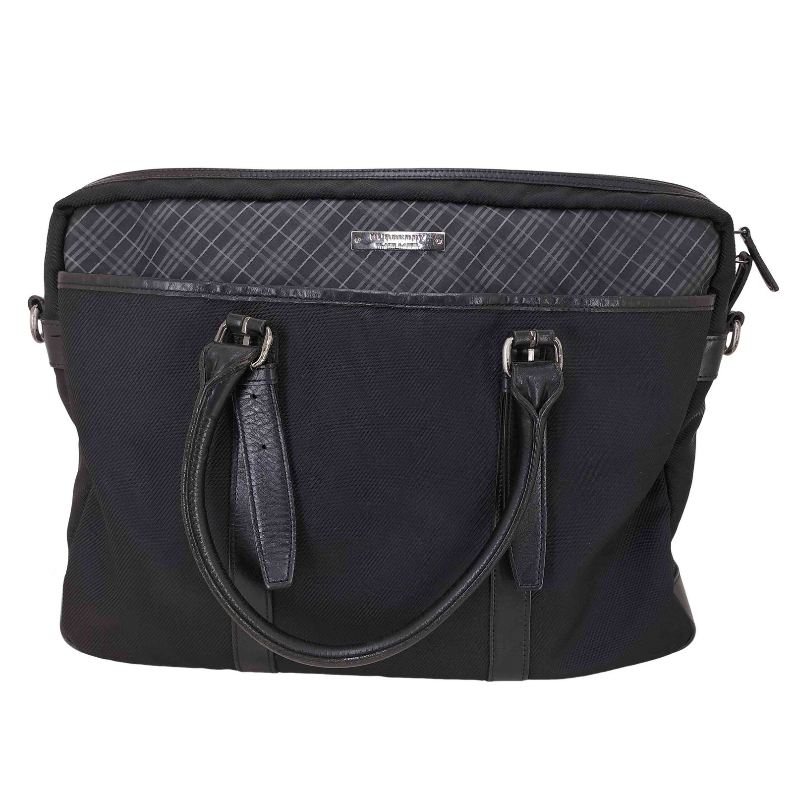 ダ*ク様 た*な様 バーバリーブラック チェック柄 ビジネスバッグ