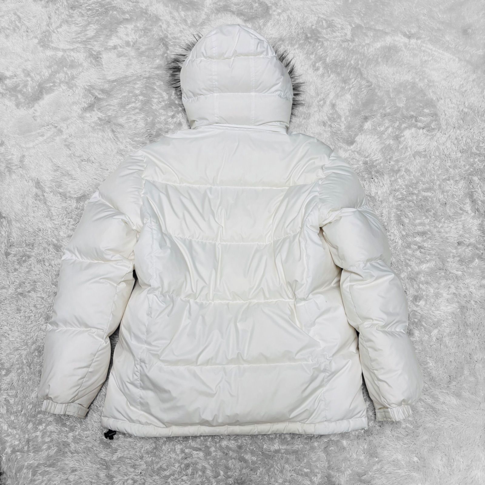 y2k 00s 90s ファーダウンジャケット 平成ギャル ギャル男 姫ギャル 白