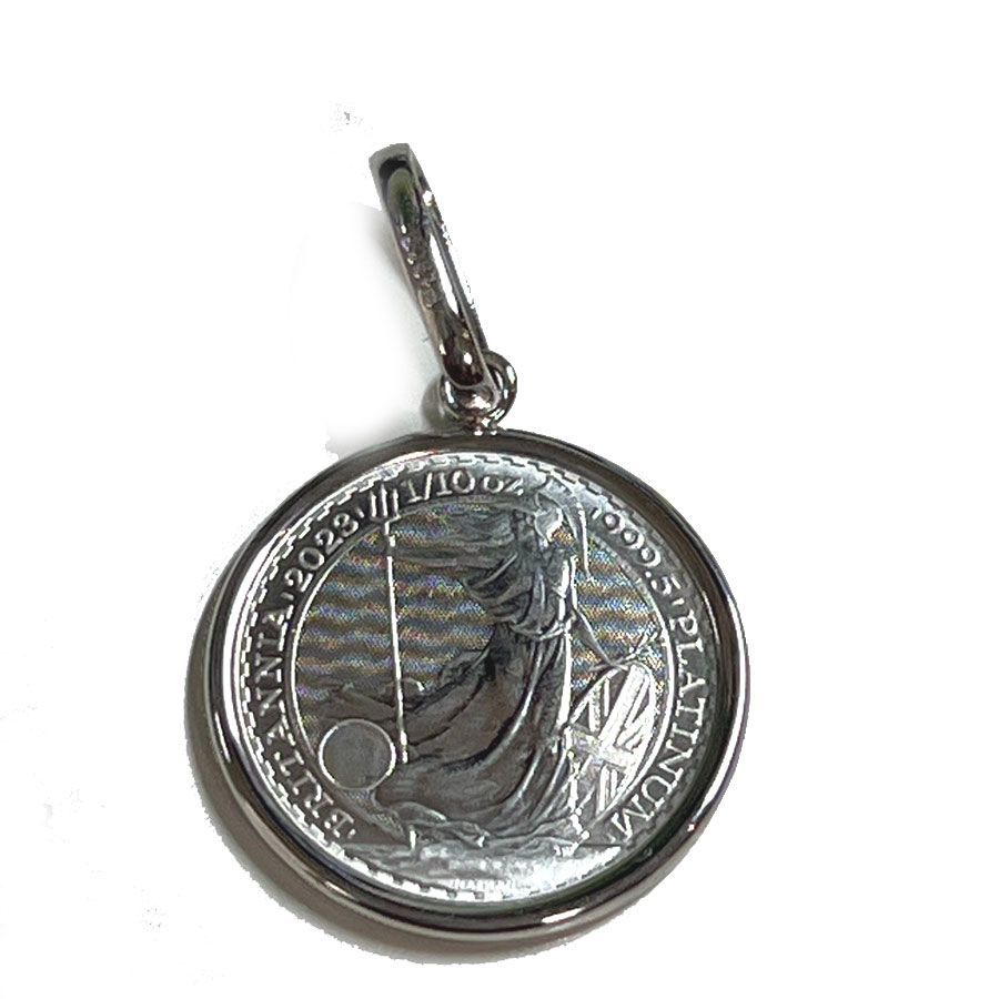 ブリタニアコイン Pt999（純プラチナ） 1/10オンス 1/10oz Pt900枠付き