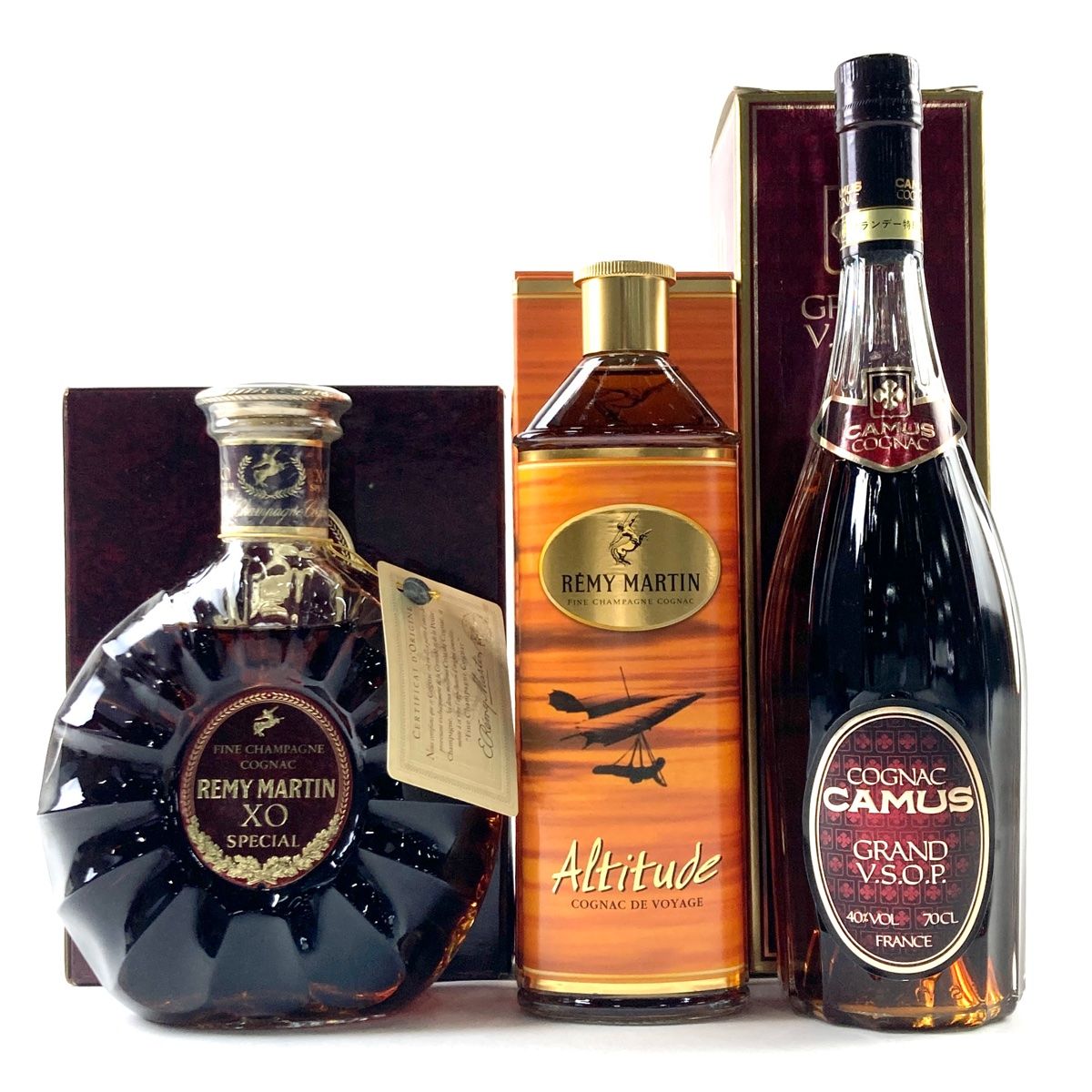 3本 レミーマルタン カミュ デラマン コニャック 3本 カミュ レミー