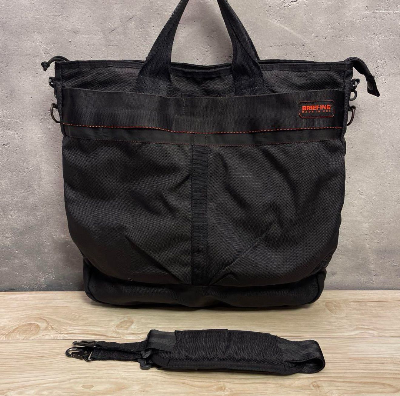 ✨BRIEFING ステルス ヘルメットバッグ 黒✨ショルダー ブリーフィング