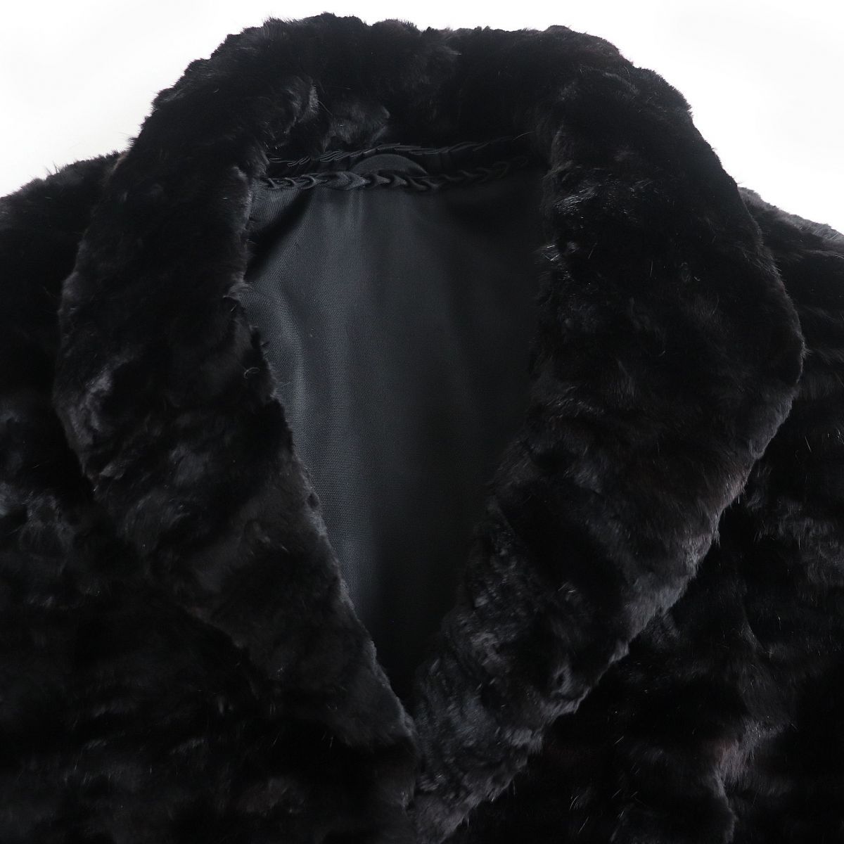 極美品☆MINK ハーフシェアードミンク 本毛皮コート ダークブラウン