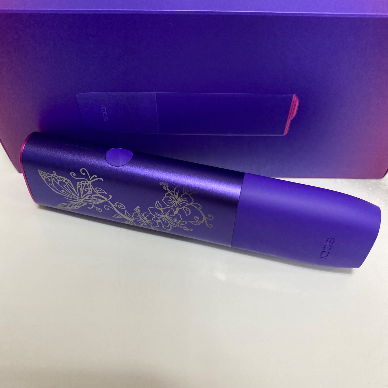 iQOS ILUMA ONE アイコス イルマ ワン レーザー加工 アゲハ蝶 ネオン