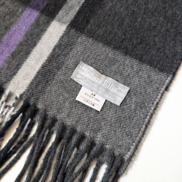 国内正規品 ジョシュア エリス Joshua Ellis カシミヤ大判ストール