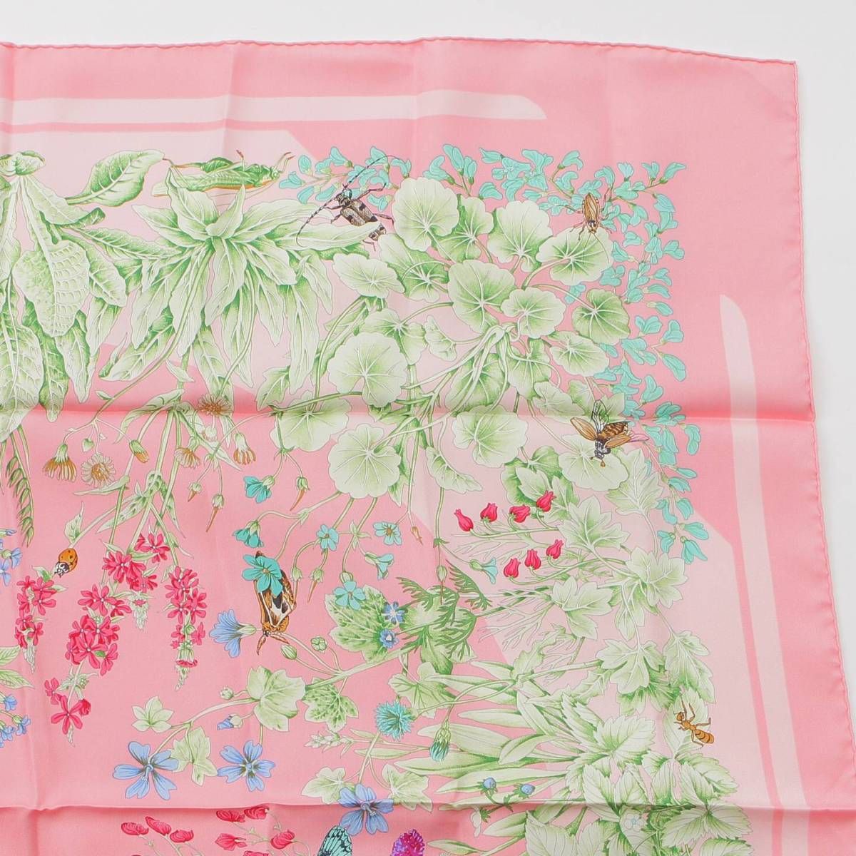 エルメス カレ90 LA PRAIRIE 草原 スカーフ シルク ブルー - メルカリ