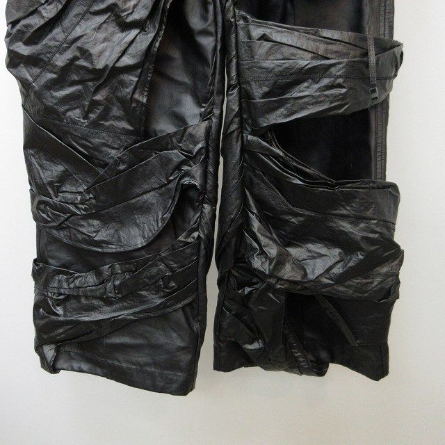 ナットエンペラー NUTEMPEROR 希少 PU LEATHER WIDE PANTS ワイド