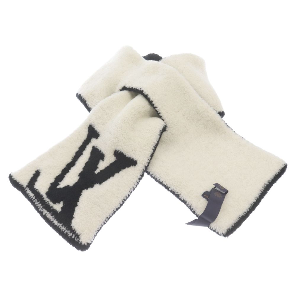 LOUIS VUITTON (ルイヴィトン) 23AW M79399 LVロゴ ウールマフラー