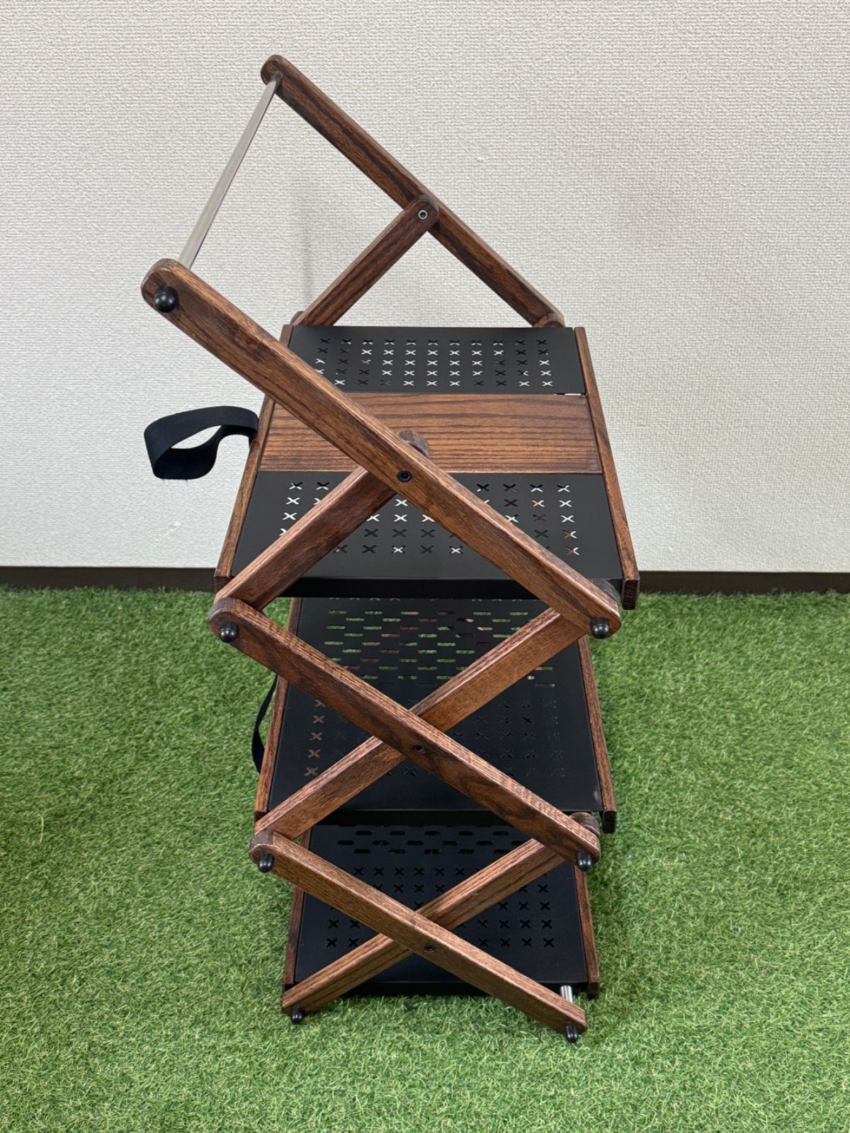 KIMI CAMP キミキャンプ アイアン&ウッド 3段ラック（W） - メルカリ