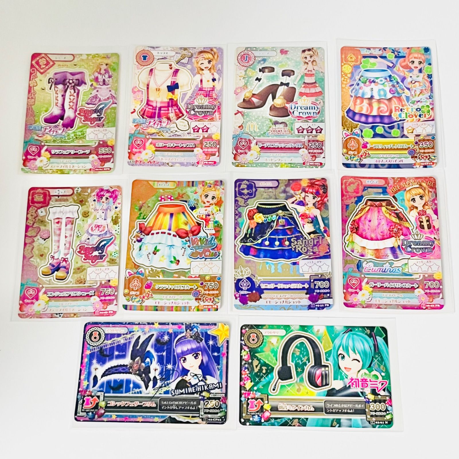 劇場版ドレス シュガーシリーズ 8セット アイカツカード 劇場版ドレス