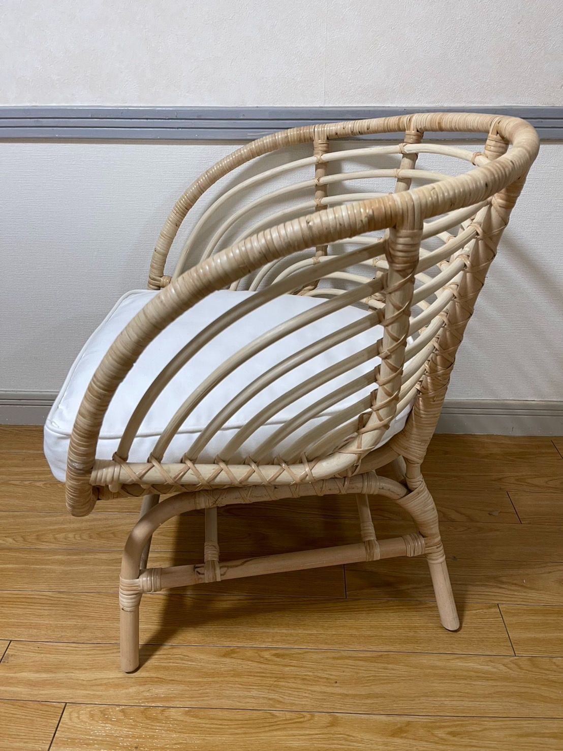 送料無料 IKEA BUSKBO ブスクボー ラタン パーソナルチェア 椅子 IKEA