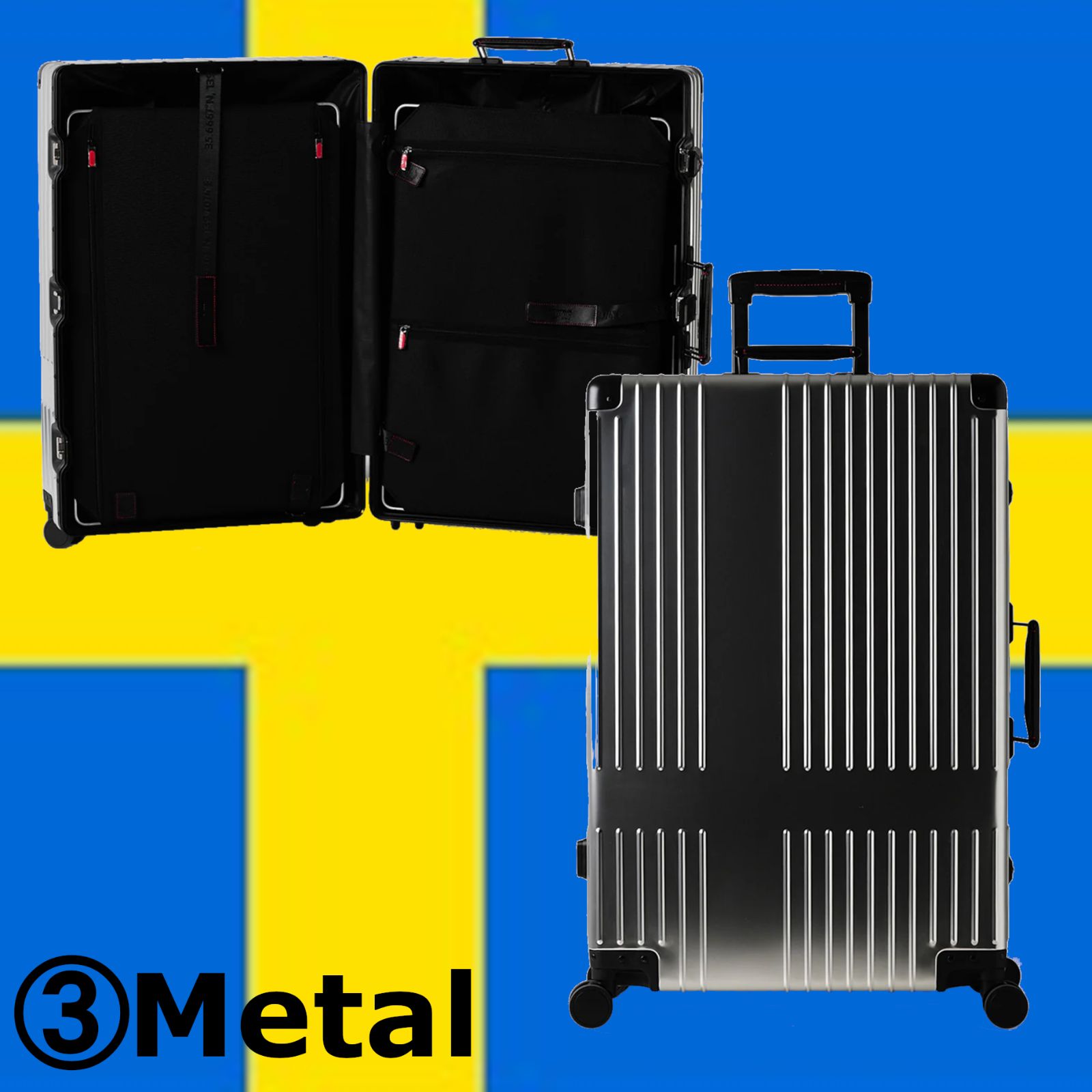 新品・多色有✨】イノベーター 96L アルミ スーツケース INV7811 L