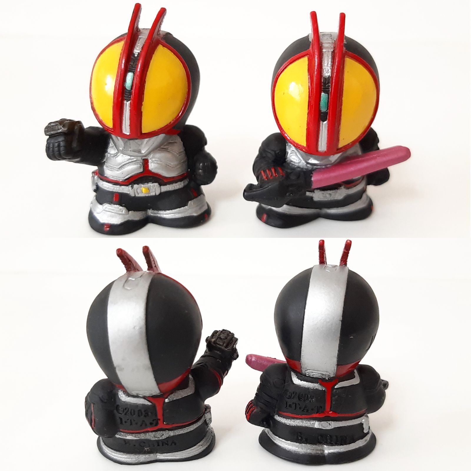 当時物 「仮面ライダー面取れ」激レアな指人形ミニソフビフィギュア