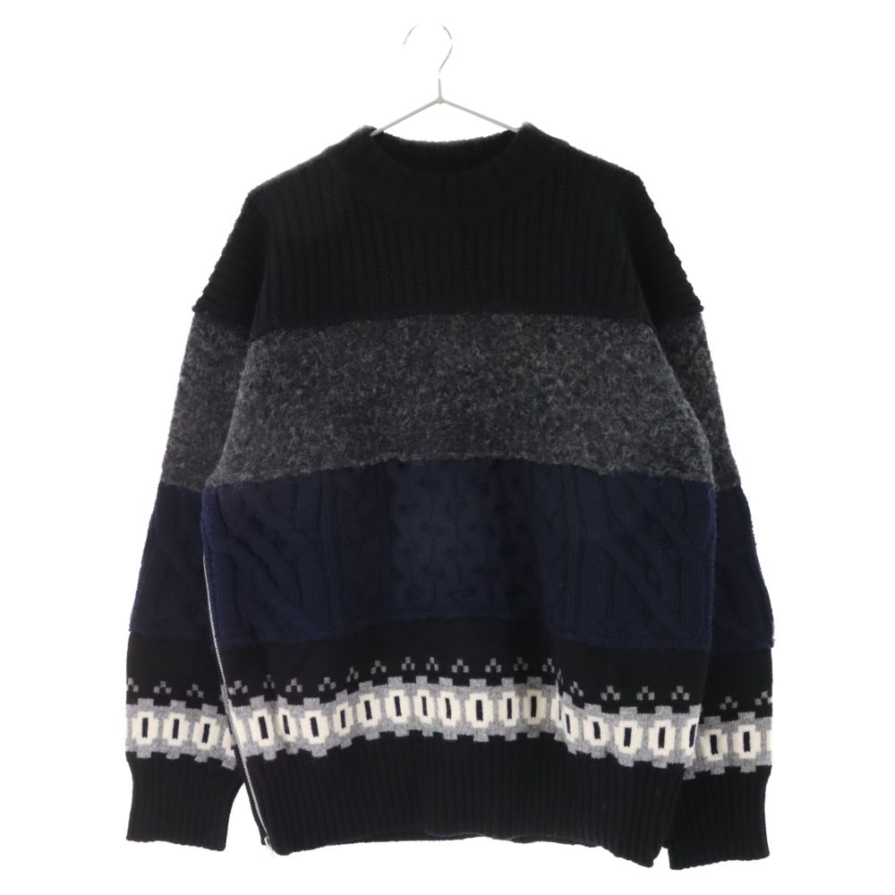 Sacai (サカイ) 21AW Wool Knit Pullover ウールニットプルオーバー