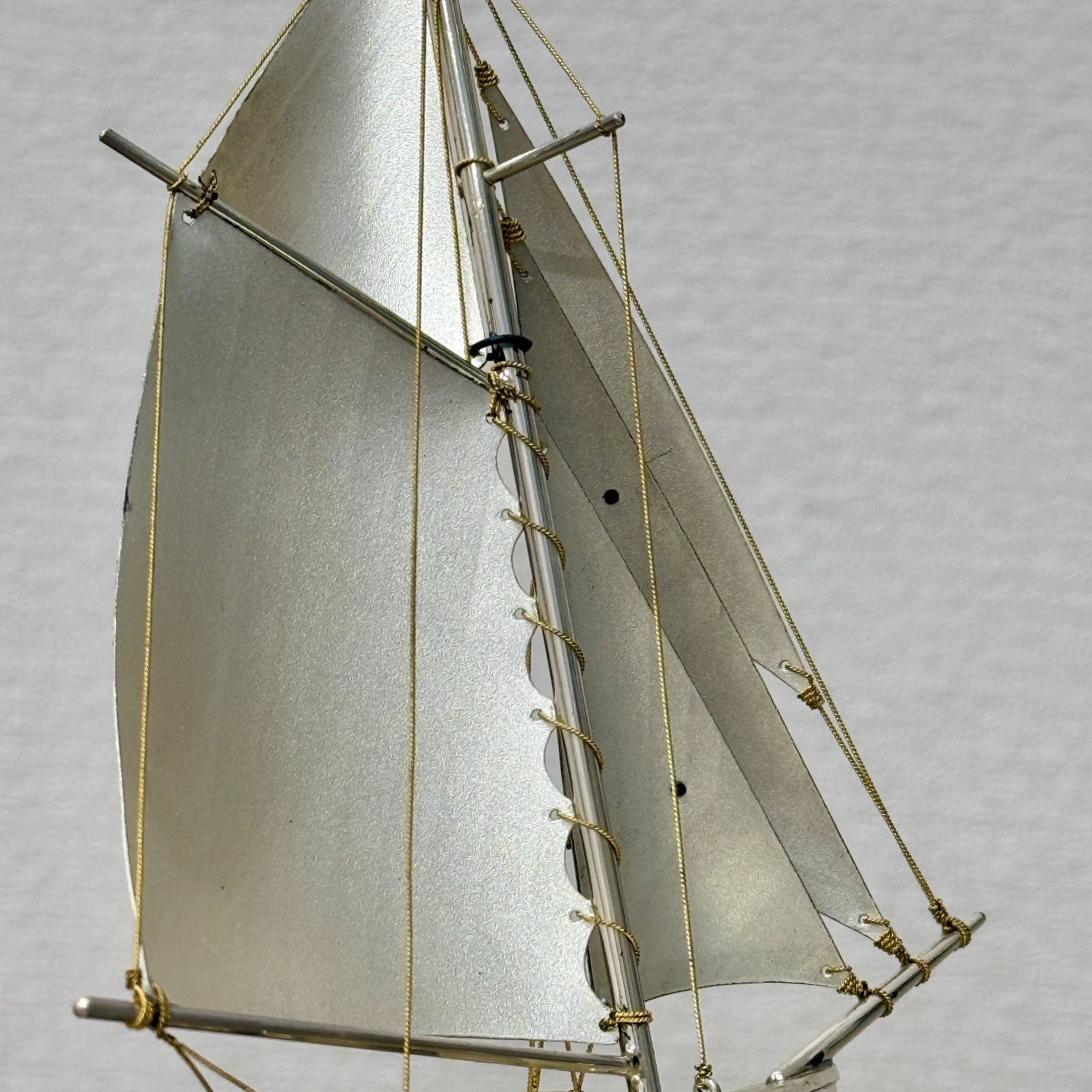 関工芸 銀製 ヨット 帆船 置物 STERLING 960 SEKI 工芸品 模型 変色