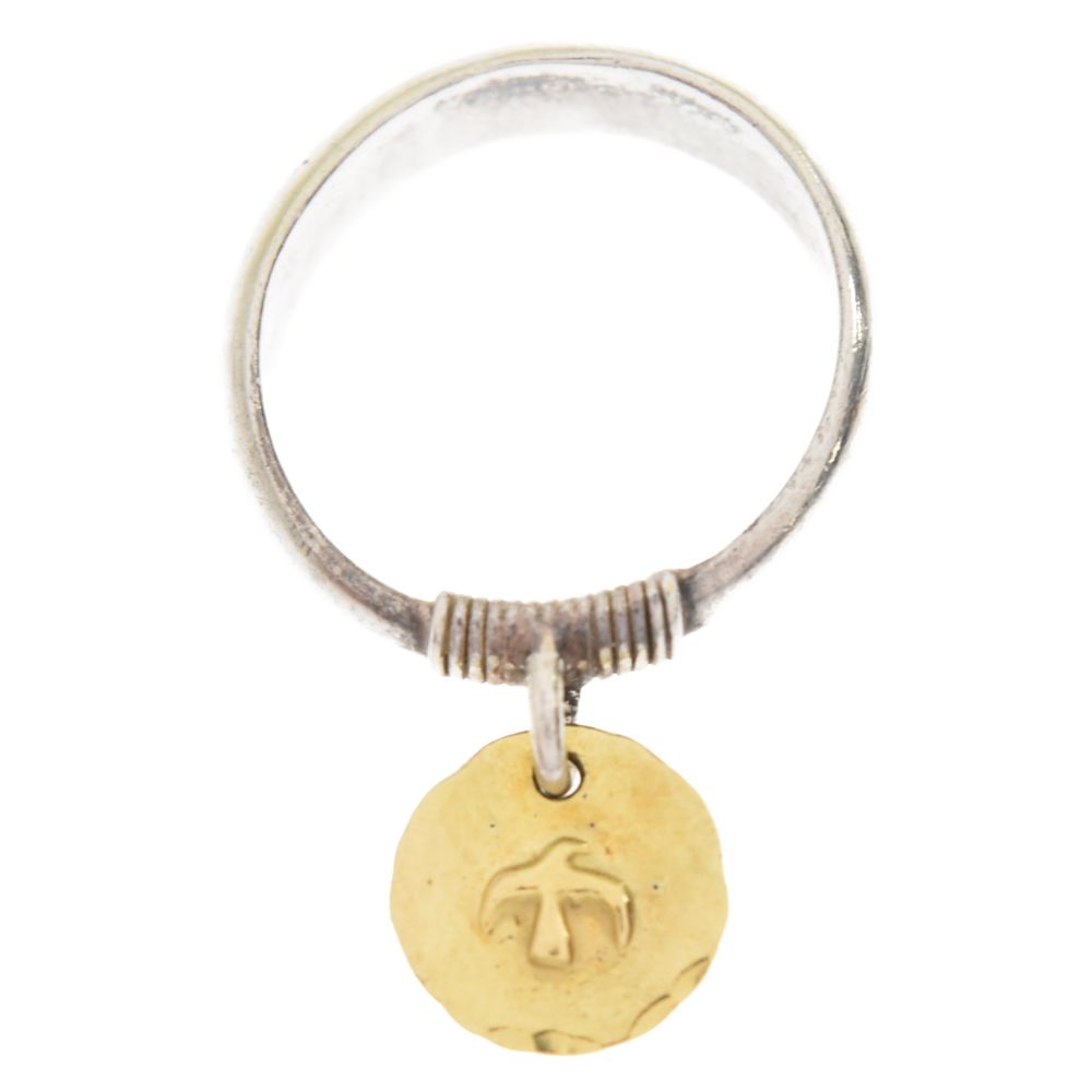 goro's (ゴローズ) 金メタル付き チャーム リング シルバー - メルカリ