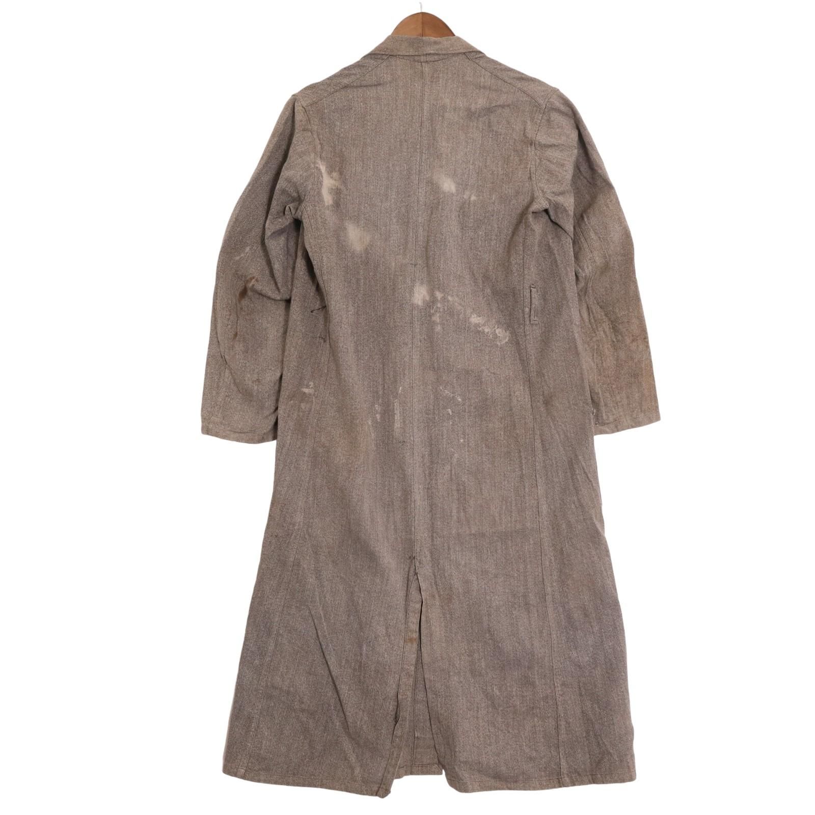 40年代 ユーロワーク ブラックシャンブレー アトリエコート 黒シャン