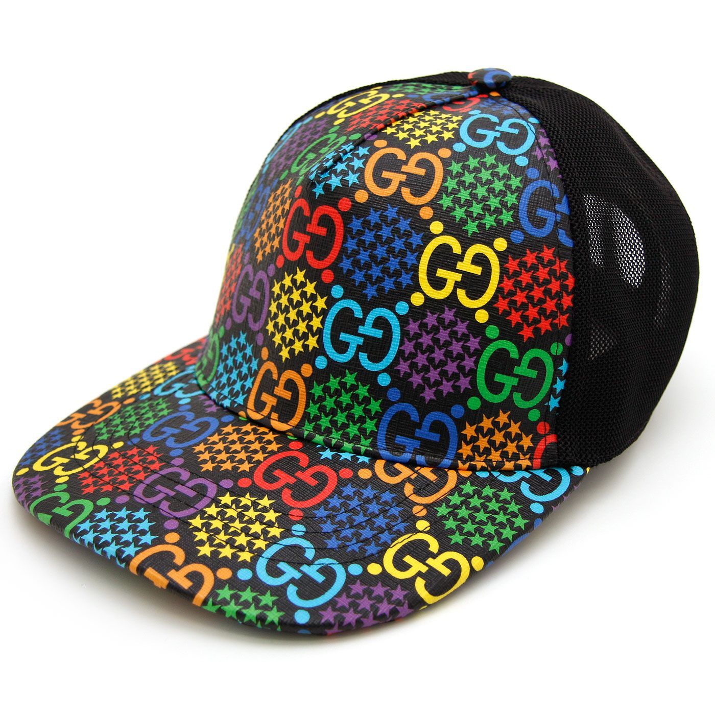 中古 美品 】GUCCI グッチ キャップ GGサイケデリック ベースボール