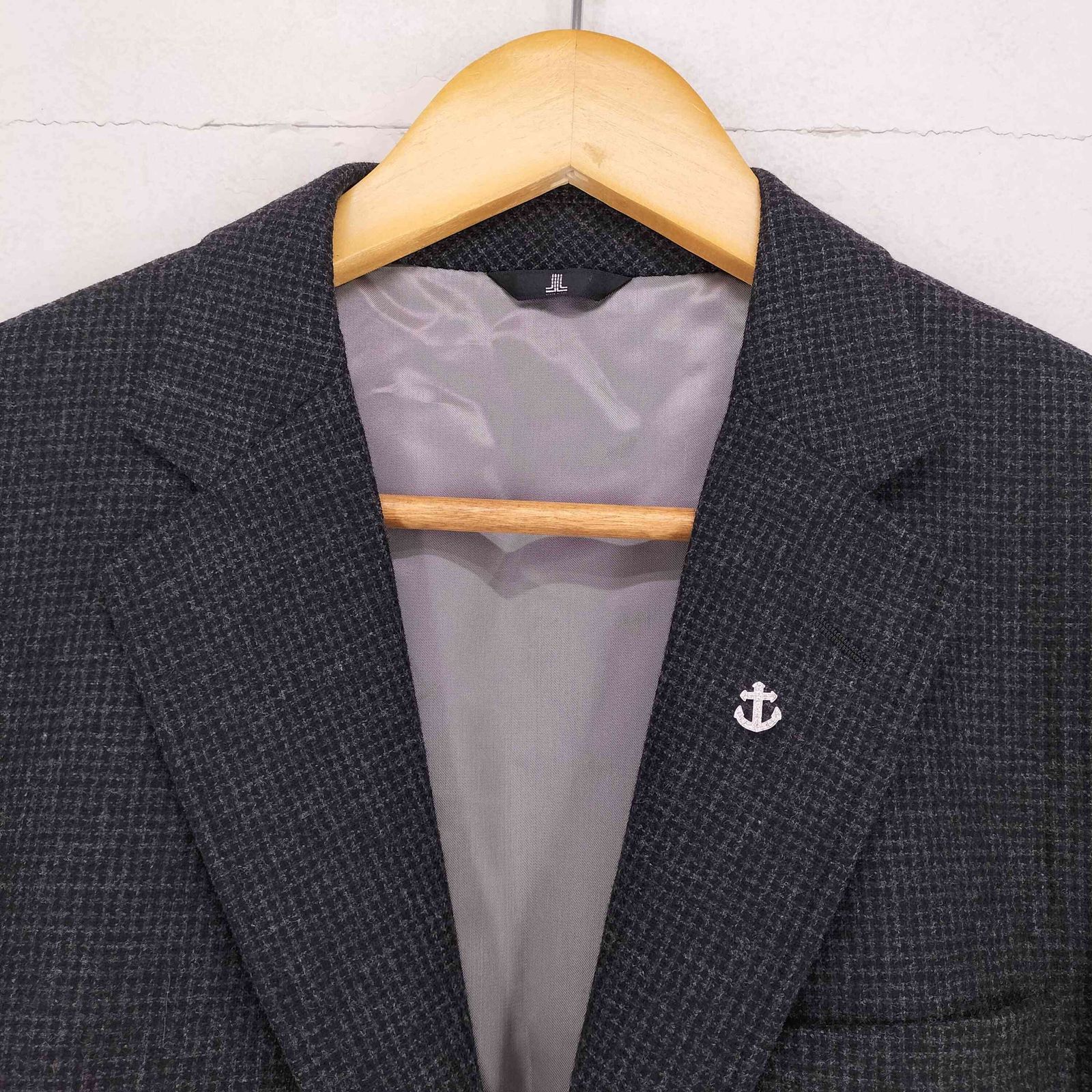 ランバンコレクション LANVIN COLLECTION カシミヤ混 ウール2B