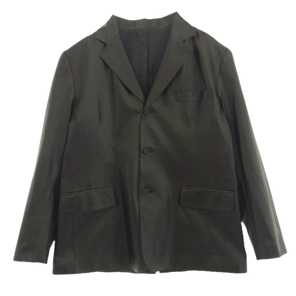 ハルフ Haruf ディアスキン 鹿革 3B レザー テーラードジャケット