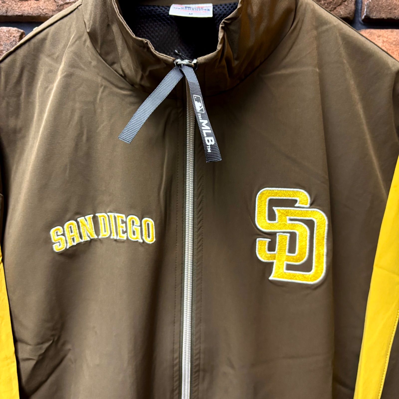MLB/ サンディエゴ・パドレス ナイロン裏メッシュフルジップジャケット