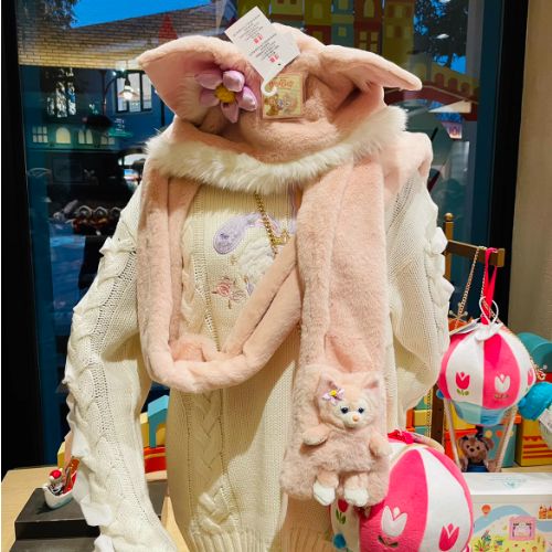 ディズニー マフラーキャップ ピンク 2個セット ミッキー ファン