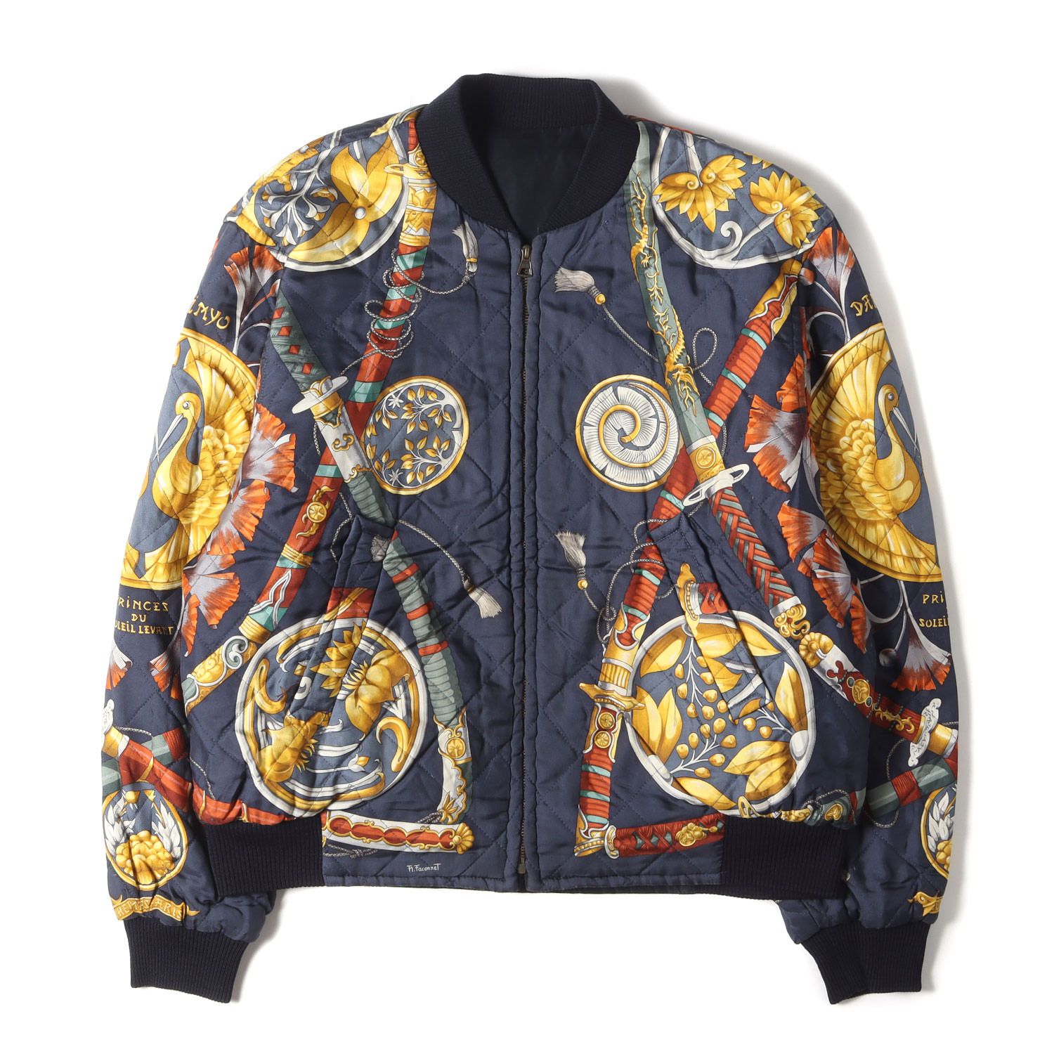 HERMES エルメス ジャケット サイズ:50 リバーシブル シルク