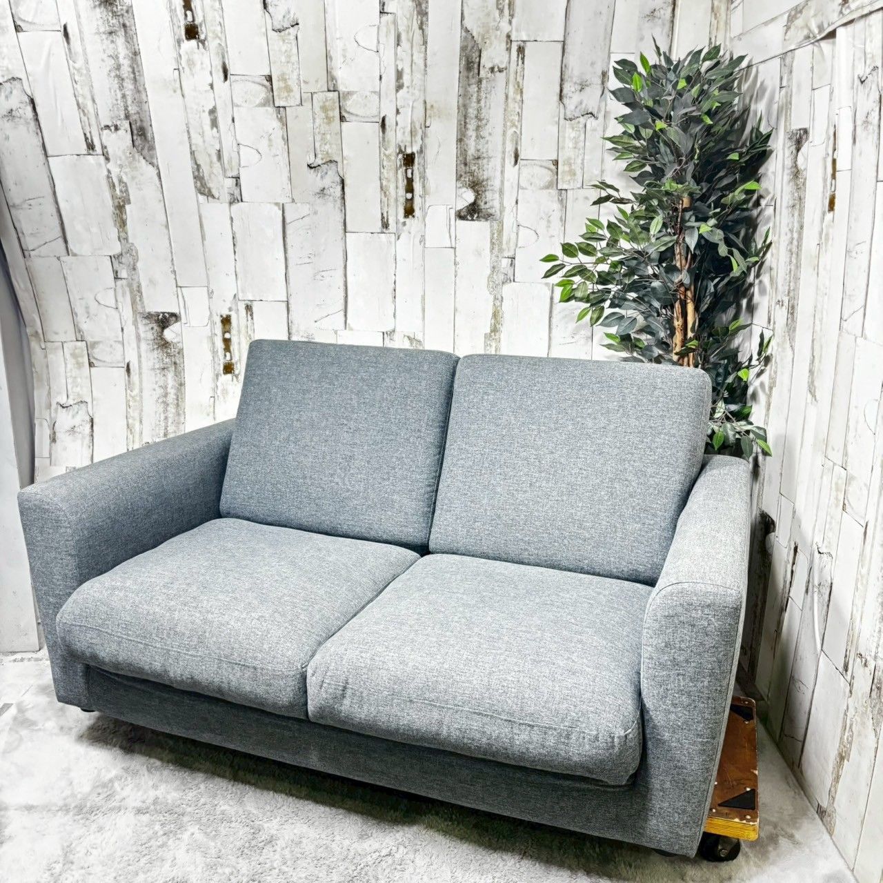 NITORI ニトリ コンパクト ソファベッド フォワードGY 2人掛け ソファ