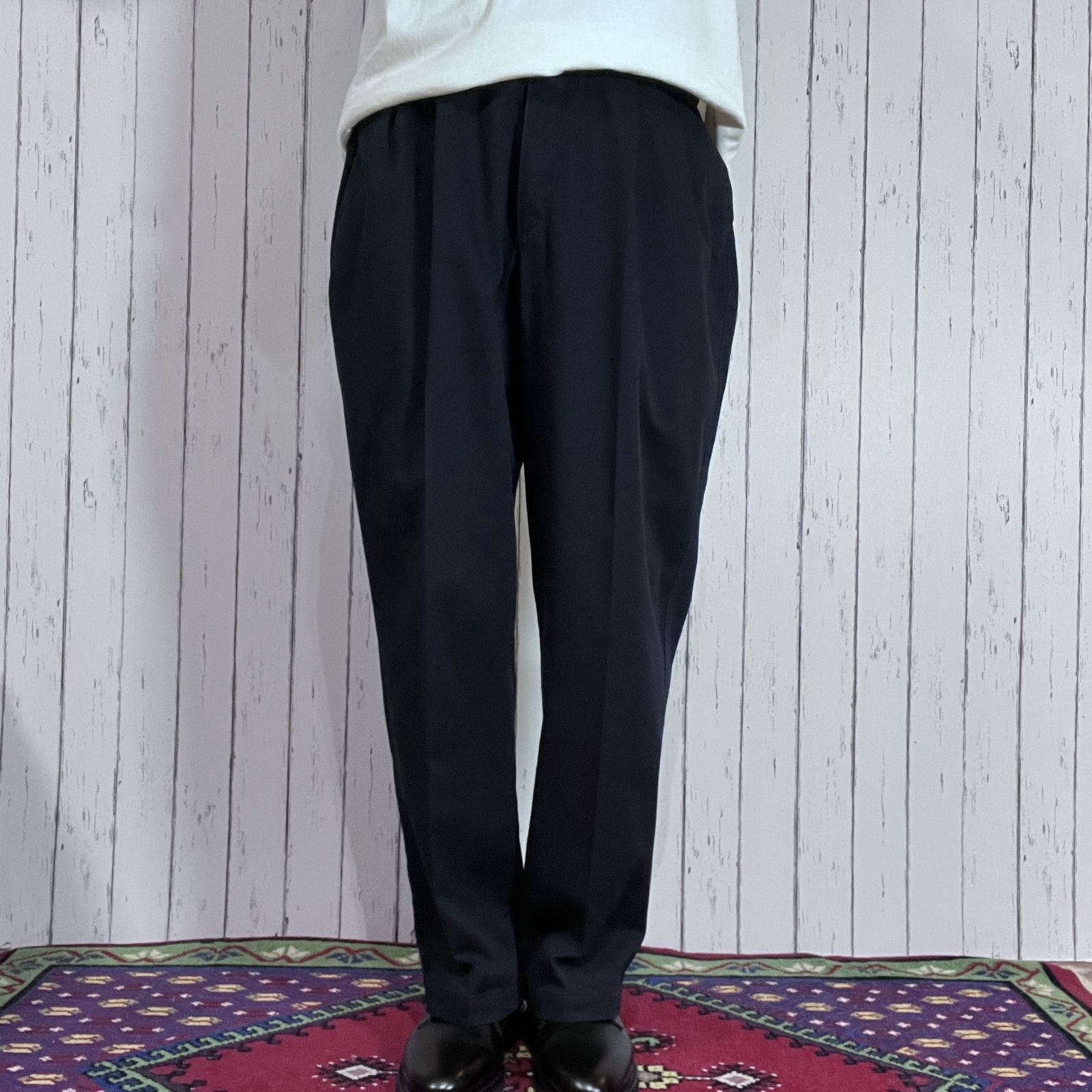 00s USA製 DOCKERS ドッカーズ W38 L29 ネイビー 紺 NAVY Classic Fit
