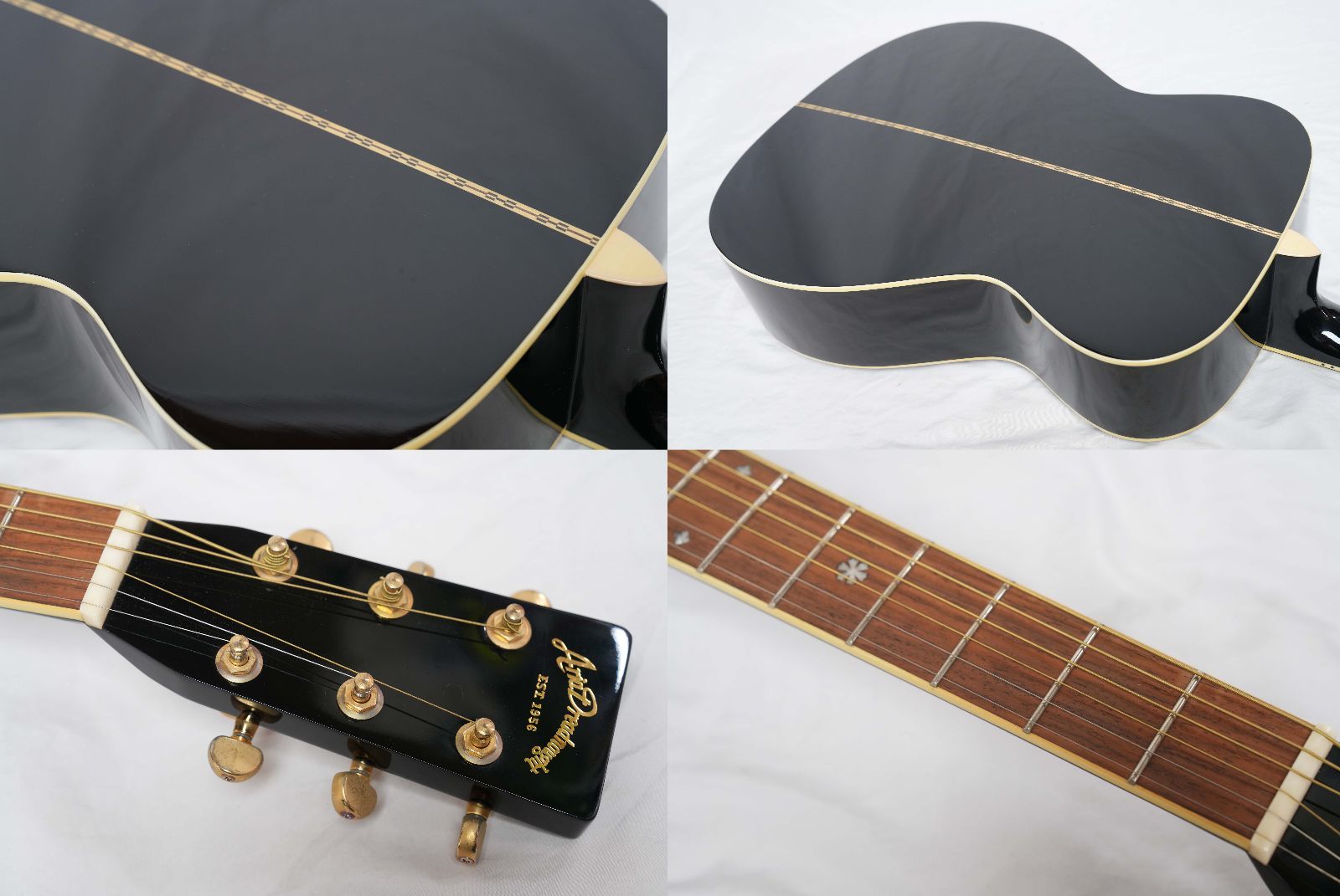 ☆Aria Dreadnought☆AF-60 BK トップ＆バック単板モデル 美品 アリア