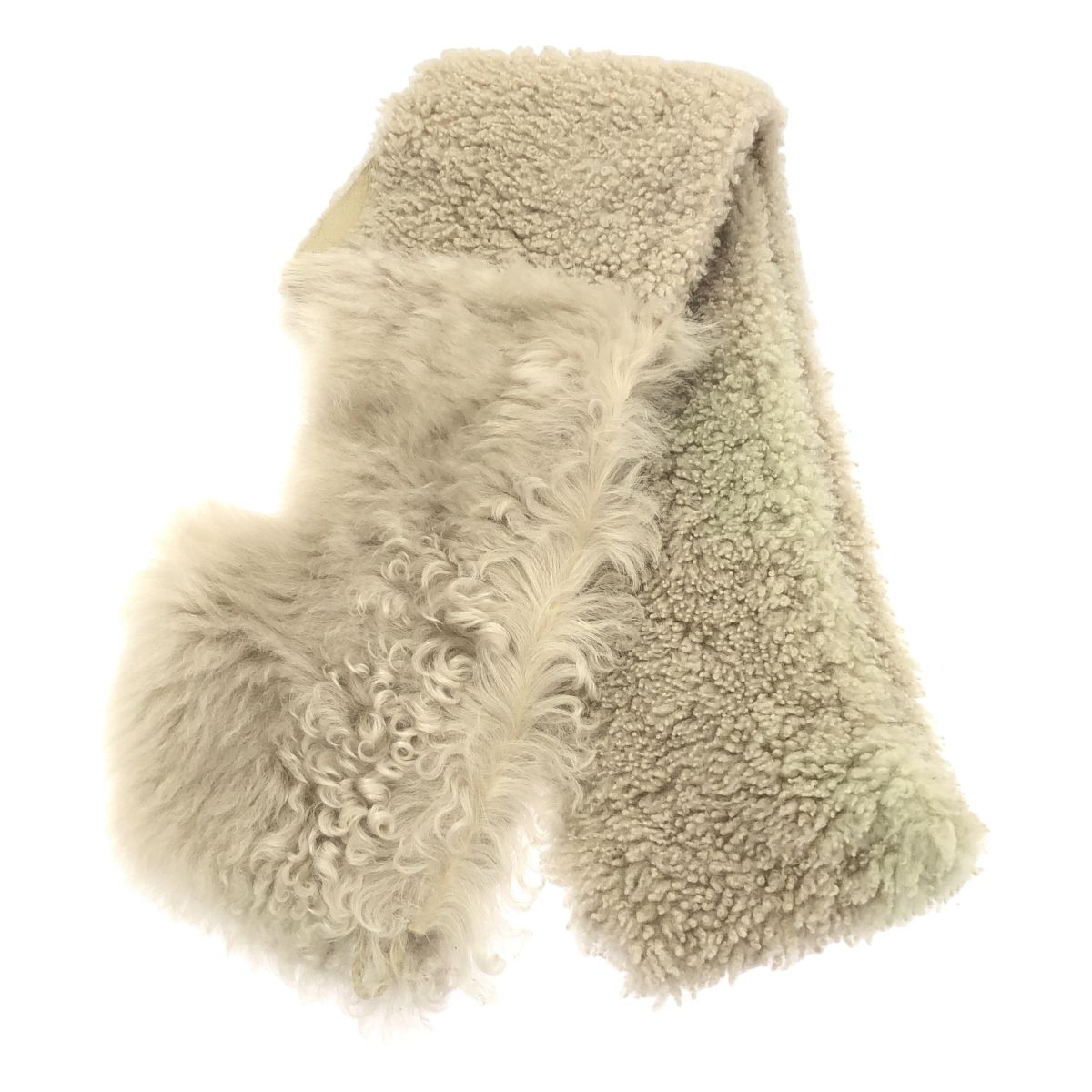 GUSHLOW&COLE ガシュロウ＆コール ムートンファーストール アイボリー