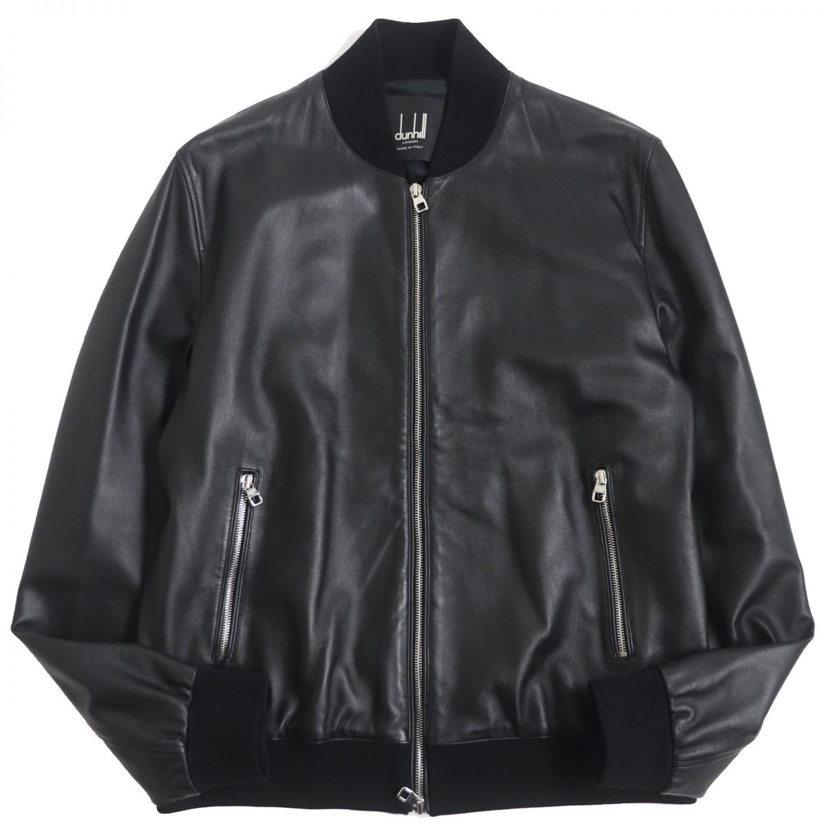 最高級イタリア製✨dunhill ライダースジャケット ラムレザー 羊革
