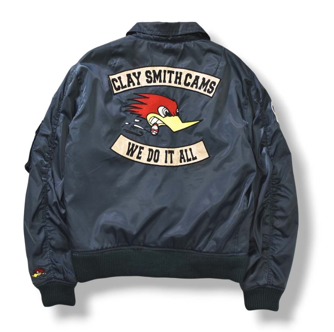 豪華刺繍】 クレイスミス Clay Smith MA-1 フライトジャケット