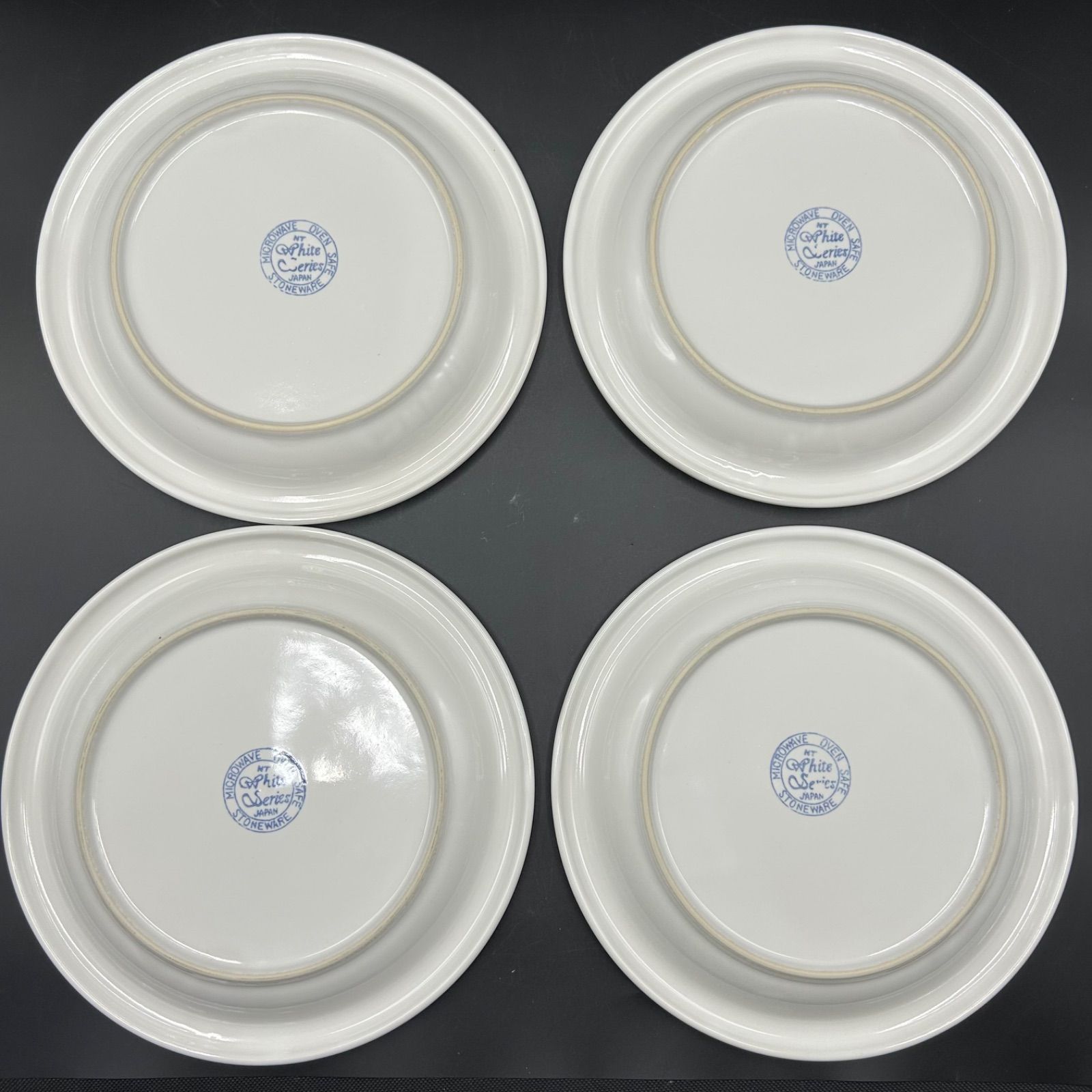 4枚セット オールドノリタケ NT ストーンウェア ホワイトシリーズ 平皿